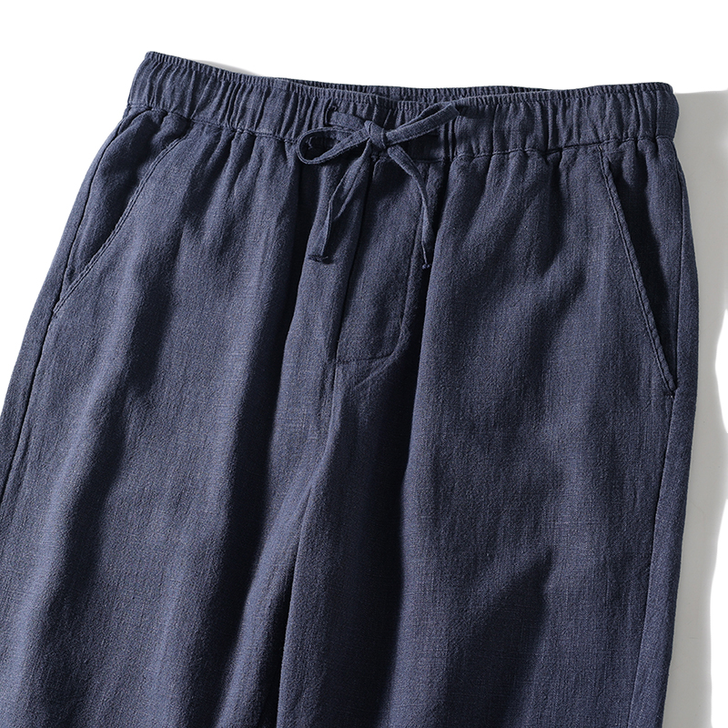 Sorona bio-fibre wide leg pants for plus size men 88–243 lbs Breathable wrinkle-resistant long summer pants oversized Eco-friendly linen blend men’s trousers for big bodies