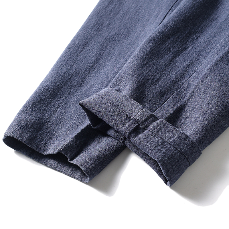 Sorona bio-fibre wide leg pants for plus size men 88–243 lbs Breathable wrinkle-resistant long summer pants oversized Eco-friendly linen blend men’s trousers for big bodies