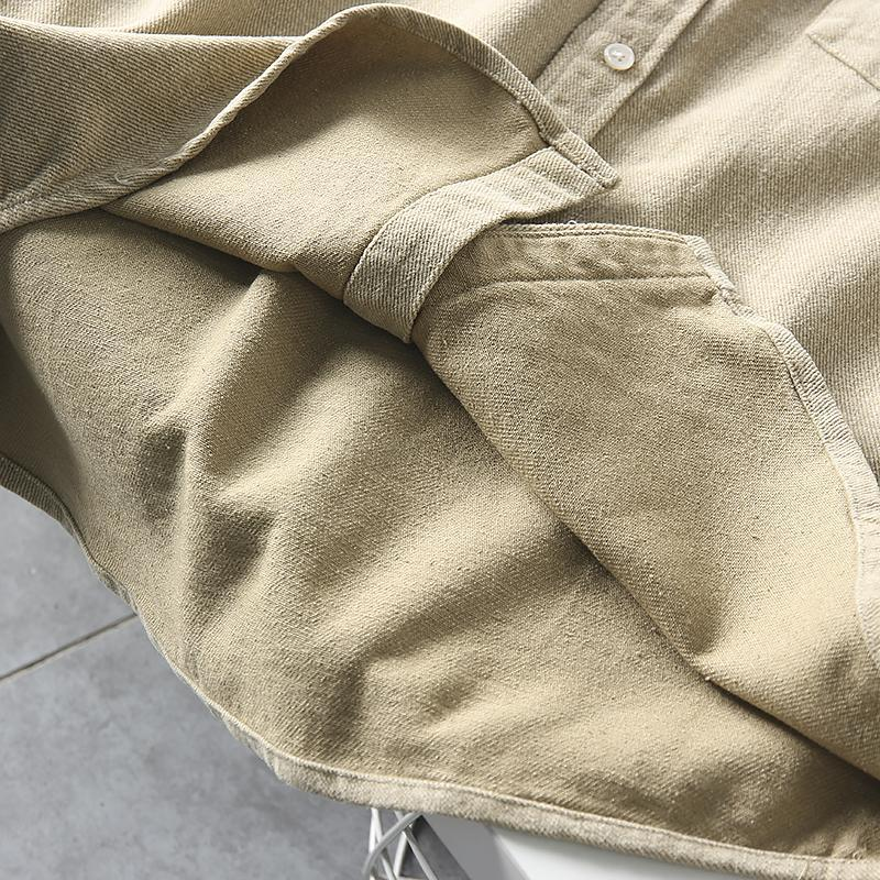 Men's Plus Size Brushed Cotton Shirt | Long Sleeve | Fits 88–330 lbs