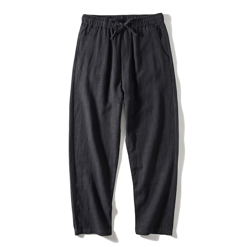 Sorona bio-fibre wide leg pants for plus size men 88–243 lbs Breathable wrinkle-resistant long summer pants oversized Eco-friendly linen blend men’s trousers for big bodies