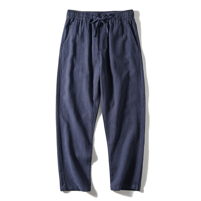Sorona bio-fibre wide leg pants for plus size men 88–243 lbs Breathable wrinkle-resistant long summer pants oversized Eco-friendly linen blend men’s trousers for big bodies