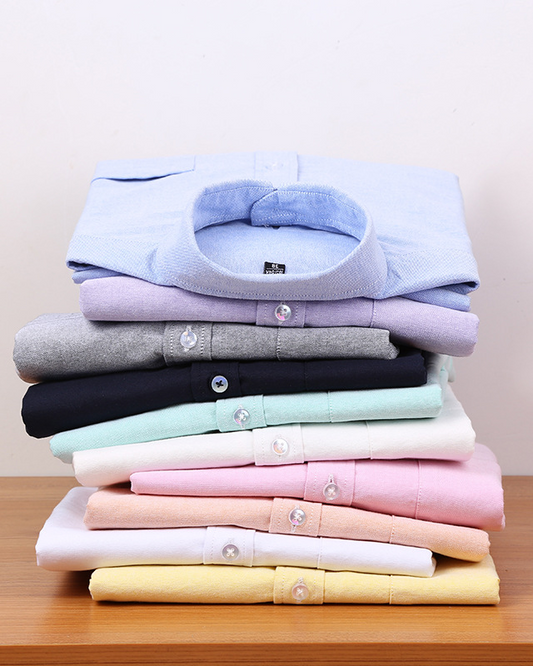 Plus size men's Oxford long sleeve shirt 132–287 lbs

Smart casual cotton shirt for big and tall men

Wrinkle-free breathable combed cotton shirt 100%