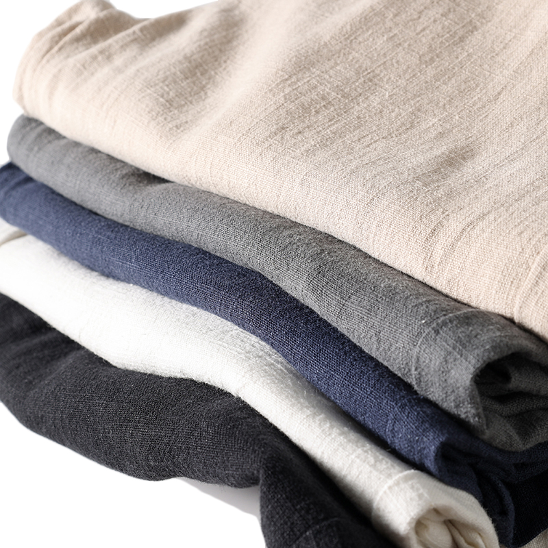 Sorona bio-fibre wide leg pants for plus size men 88–243 lbs Breathable wrinkle-resistant long summer pants oversized Eco-friendly linen blend men’s trousers for big bodies
