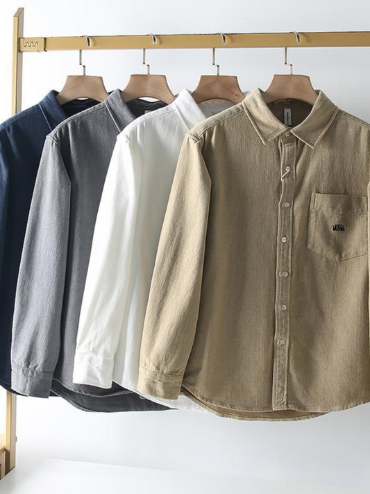 Plus size brushed cotton shirt for men 88–330 lbs

Heavyweight long sleeve shirt big and tall 150kg

Casual relaxed fit cotton shirt for all seasons
