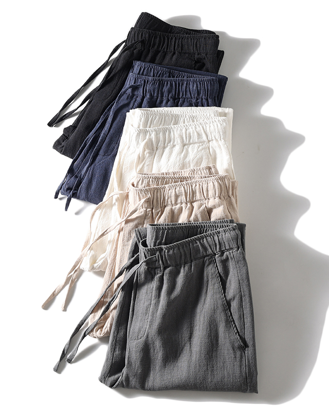 Sorona bio-fibre wide leg pants for plus size men 88–243 lbs

Breathable wrinkle-resistant long summer pants oversized

Eco-friendly linen blend men’s trousers for big bodies