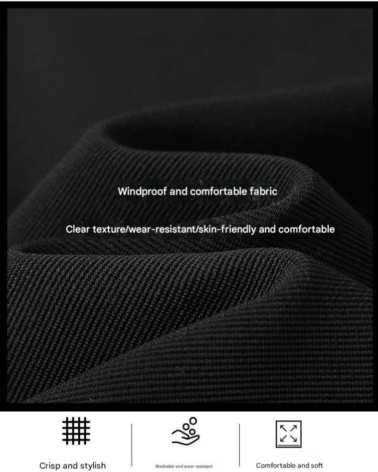 Men’s plus size utility jacket with hood for big and tall up to 408 lbs

Windproof workwear-style outerwear jacket black khaki off-white

Durable hooded utility jacket plus size breathable fabric