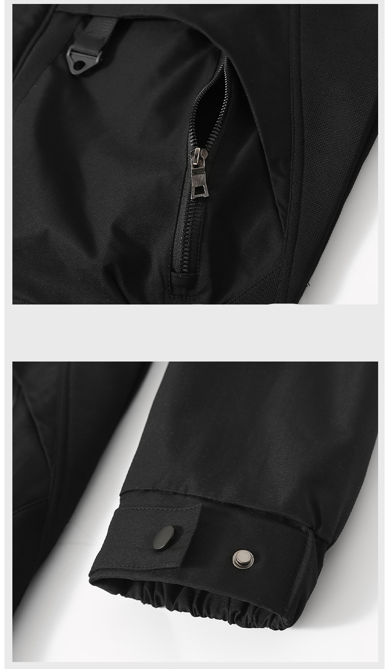 Men’s plus size utility jacket with hood for big and tall up to 408 lbs

Windproof workwear-style outerwear jacket black khaki off-white

Durable hooded utility jacket plus size breathable fabric